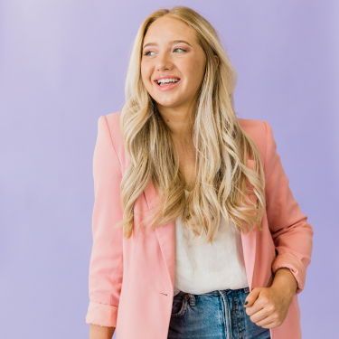 young lady in blazer